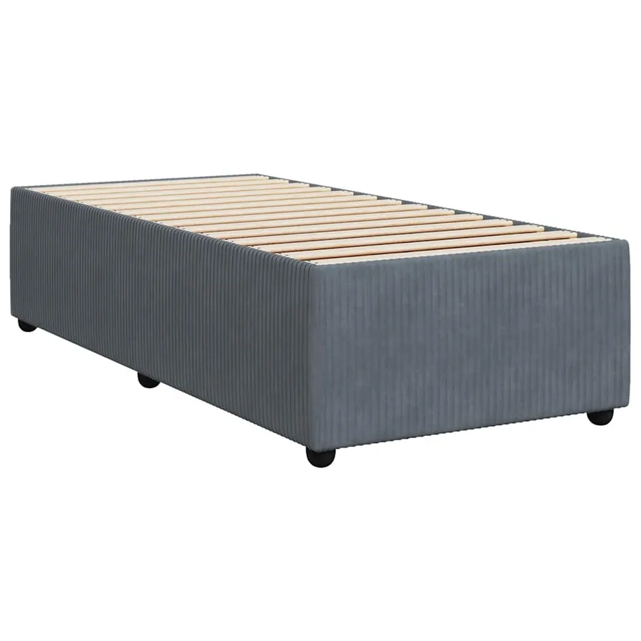 Sommier à lattes de lit avec matelas Gris foncé 100x200 cm - 8