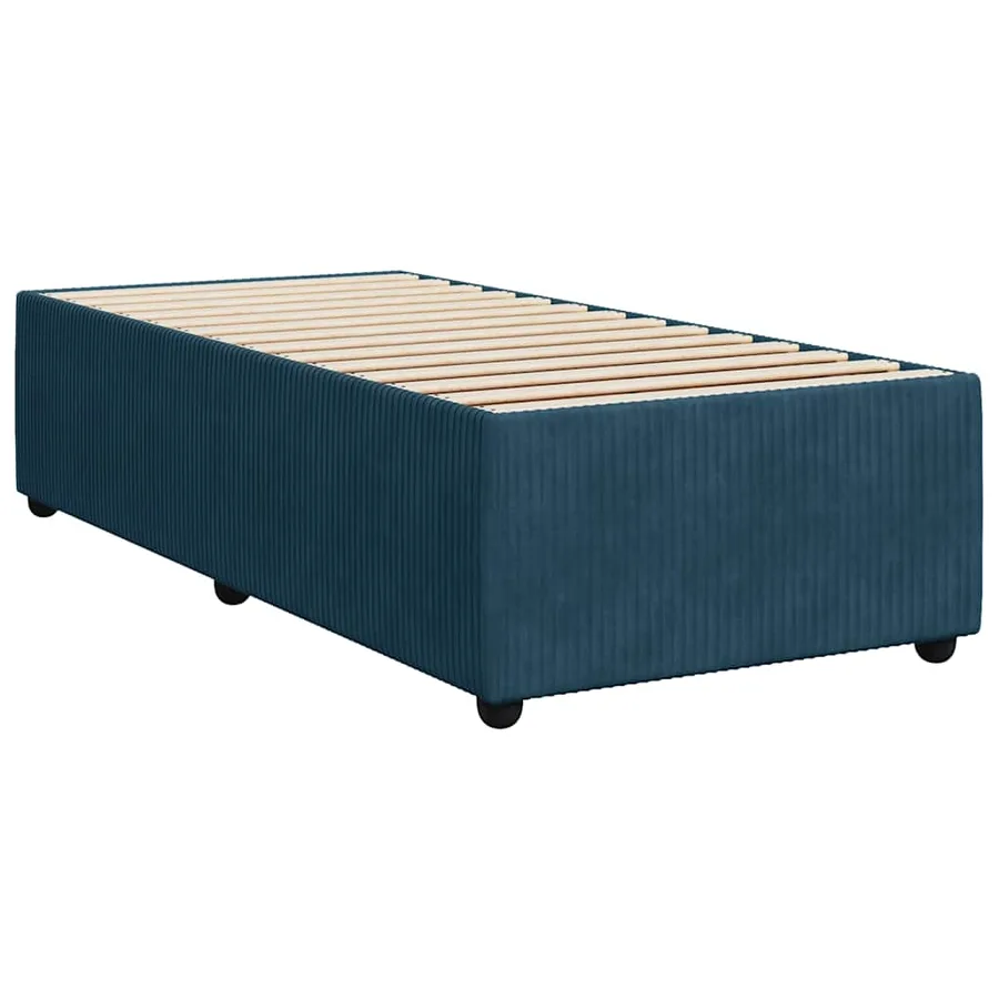 Sommier à lattes de lit avec matelas bleu 100x200 cm - 10