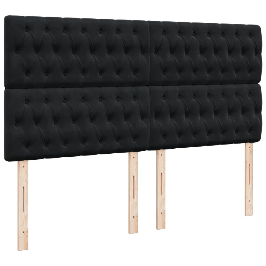 Sommier à lattes de lit avec matelas Noir 180x200 cm Tissu - 8
