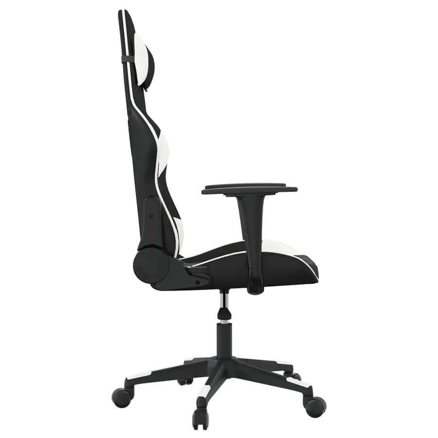 Chaise de jeu Noir et blanc Similicuir - 4