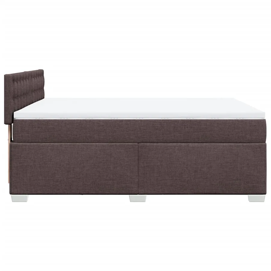 Sommier à lattes de lit avec matelas Marron foncé 160x200 cm - 11