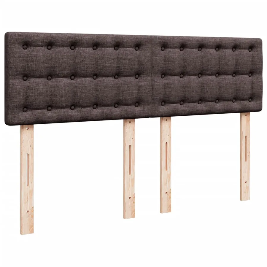 Sommier à lattes de lit avec matelas Marron foncé 160x200 cm - 7
