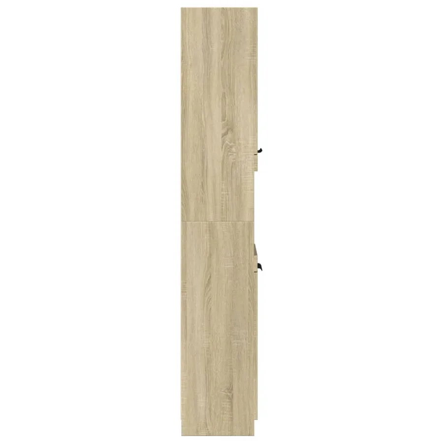 Armoire salle de bain chêne sonoma 32x34x188,5 cm - 5