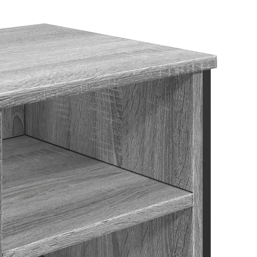 Armoire lavabo de salle de bain sonoma gris 91x35x60 cm - 7
