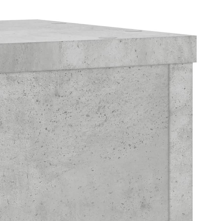 Supports pour plantes 2 pcs gris béton bois d'ingénierie - 7