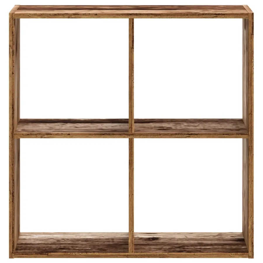 Bibliothèque vieux bois 68,5x32x68,5 cm bois d'ingénierie - 4