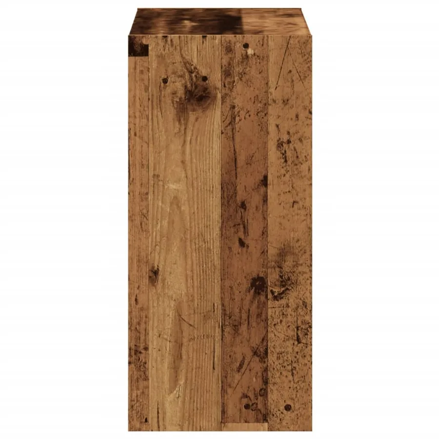 Bibliothèque vieux bois 68,5x32x68,5 cm bois d'ingénierie - 6