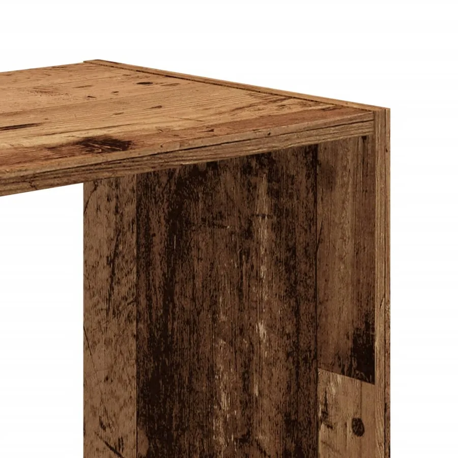 Bibliothèque vieux bois 68,5x32x68,5 cm bois d'ingénierie - 7