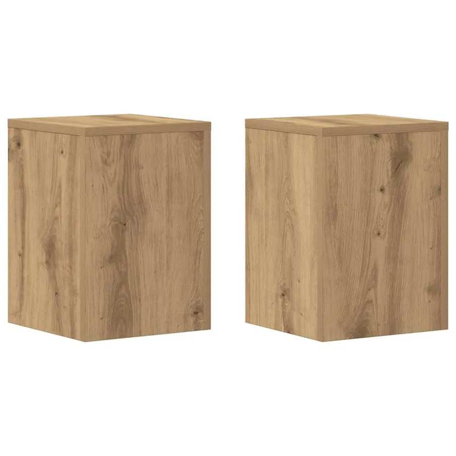 Supports pour plantes 2 pcs chêne artisanal bois d'ingénierie - 2