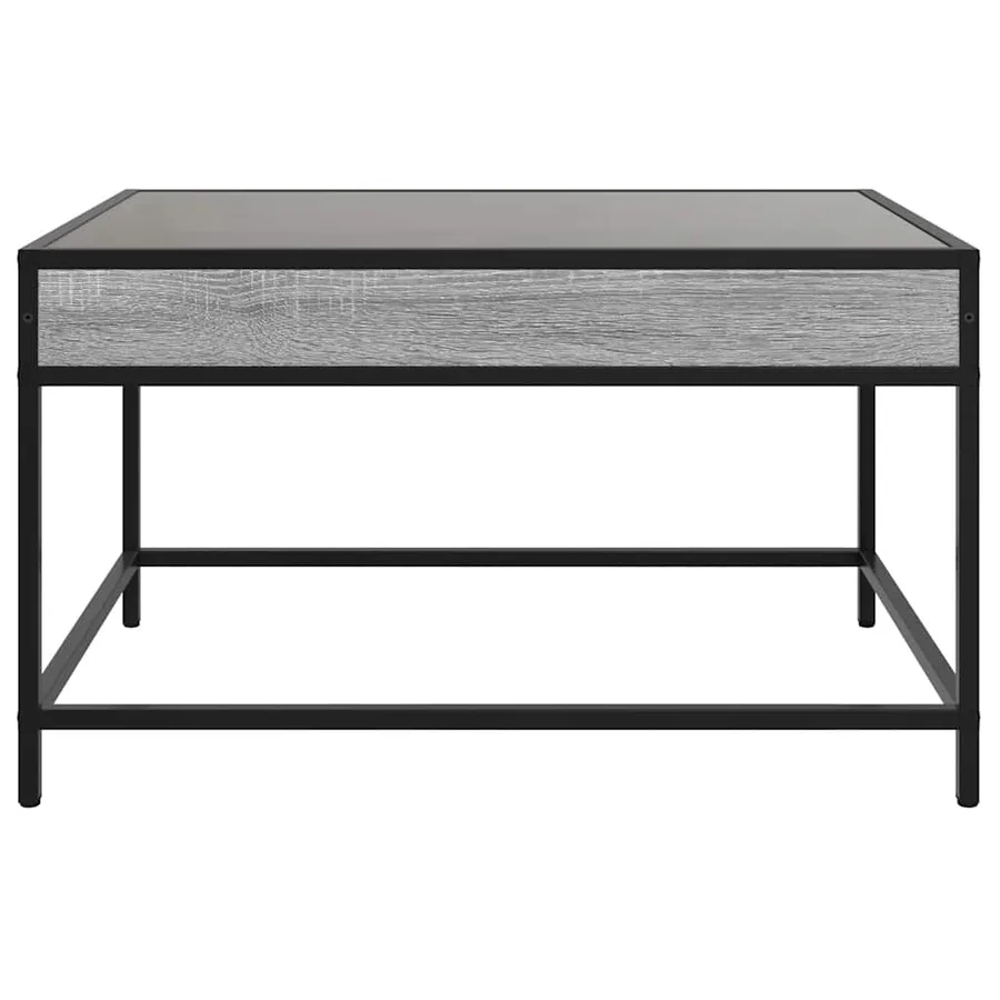 Table basse avec LED infini sonoma gris 70x50x41 cm - 6