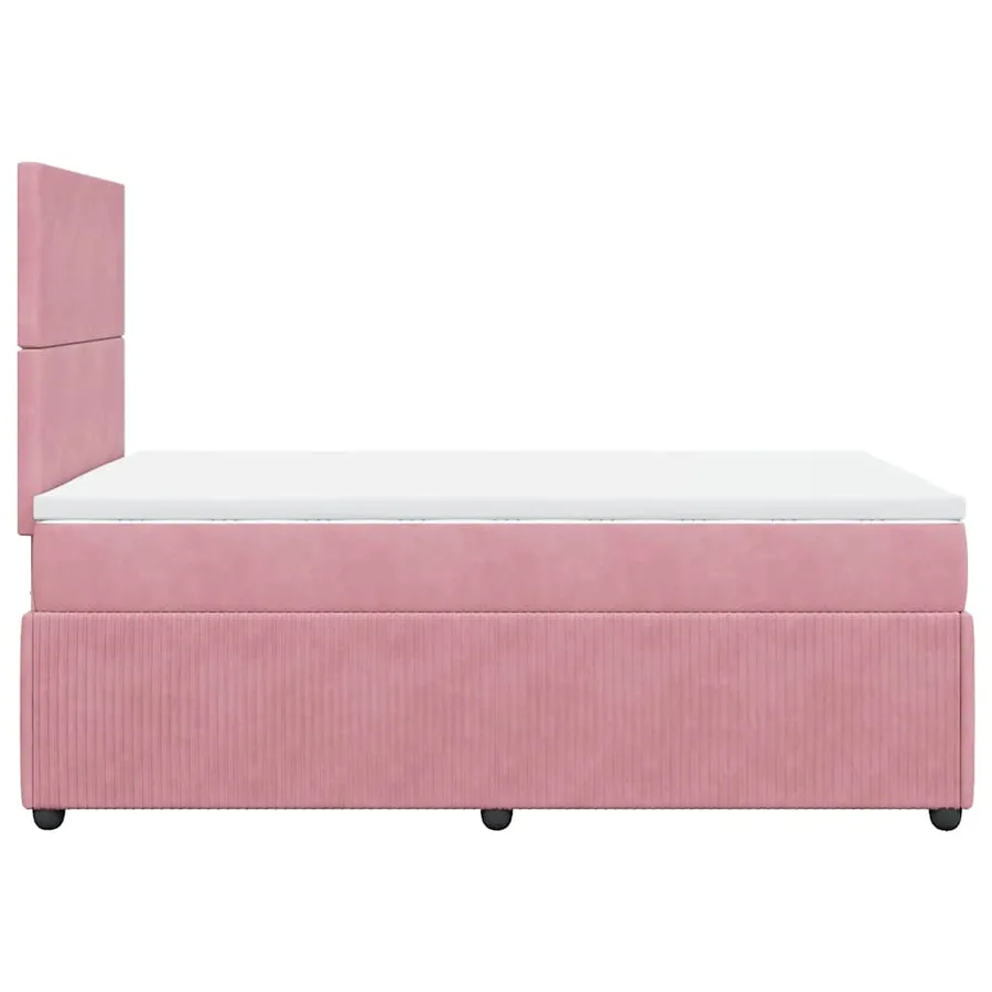 Sommier à lattes de lit avec matelas Rose 120x200 cm Velours - 7