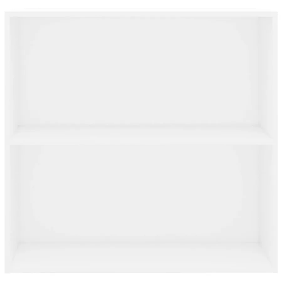 Bibliothèque blanc 80x30x76,5 cm bois d'ingénierie - 4