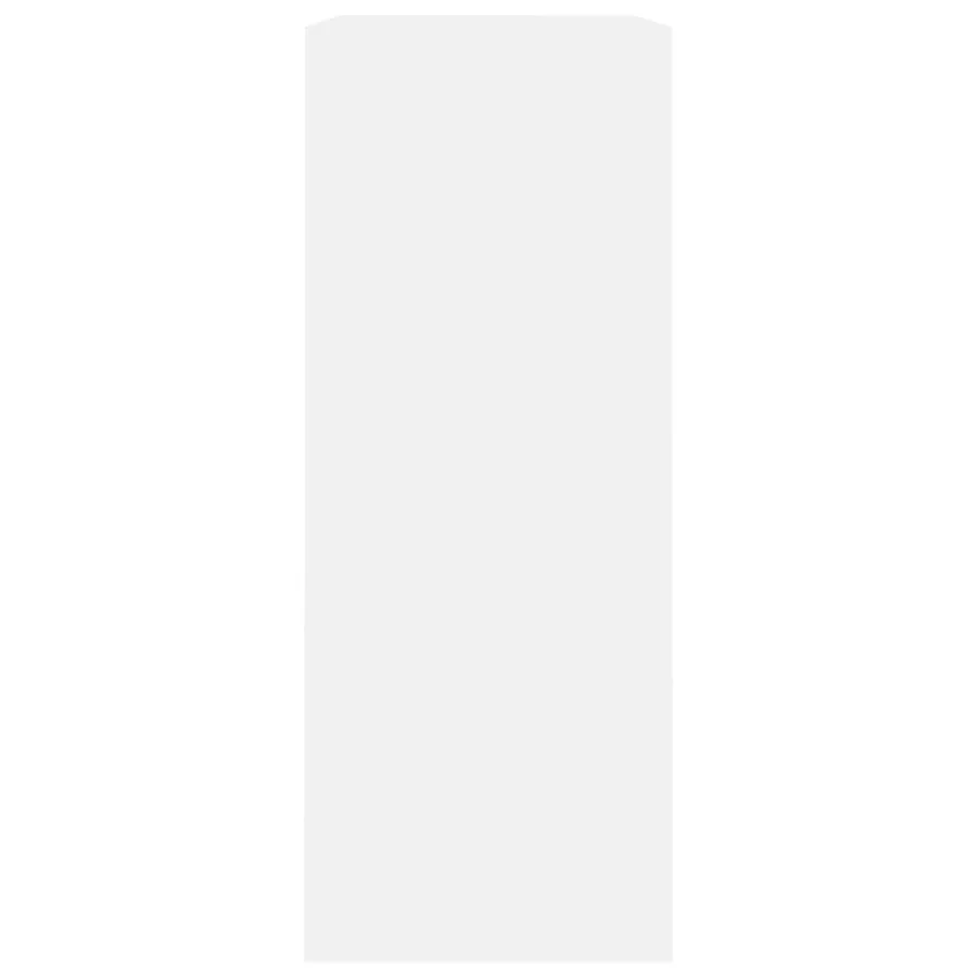 Bibliothèque blanc 80x30x76,5 cm bois d'ingénierie - 5