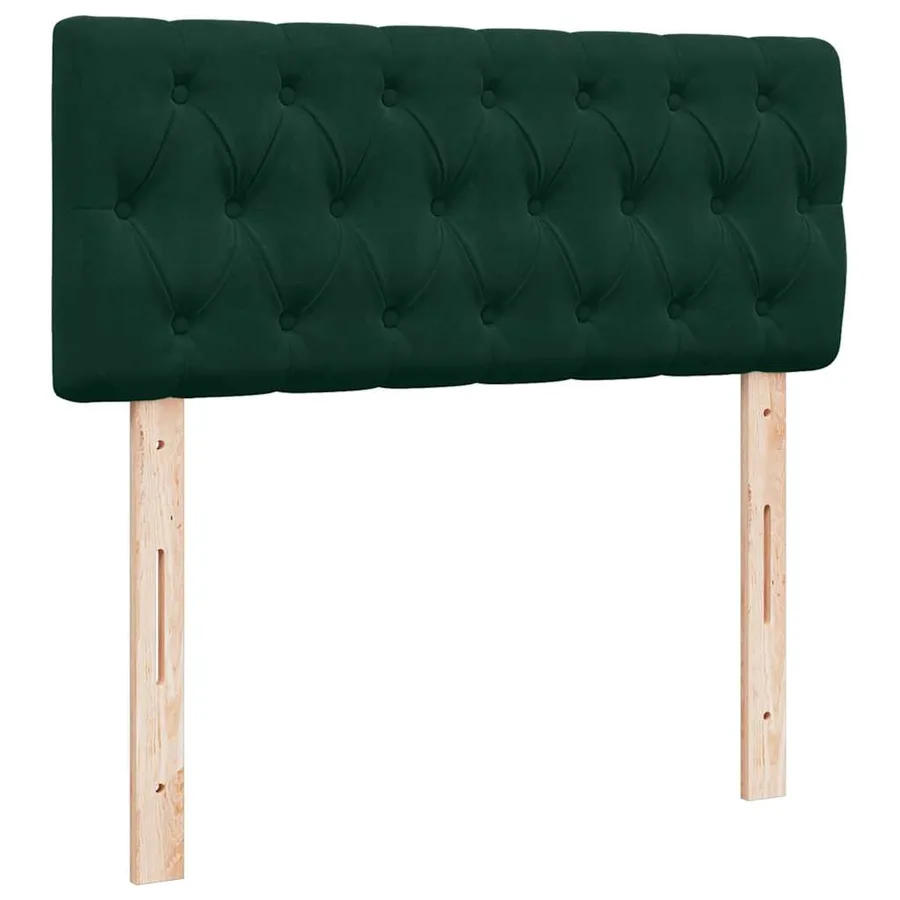 Sommier à lattes de lit avec matelas vert foncé 120x190 cm - 5