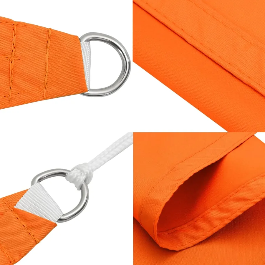 Voile de parasol tissu oxford rectangulaire 2x3 m orange - 7