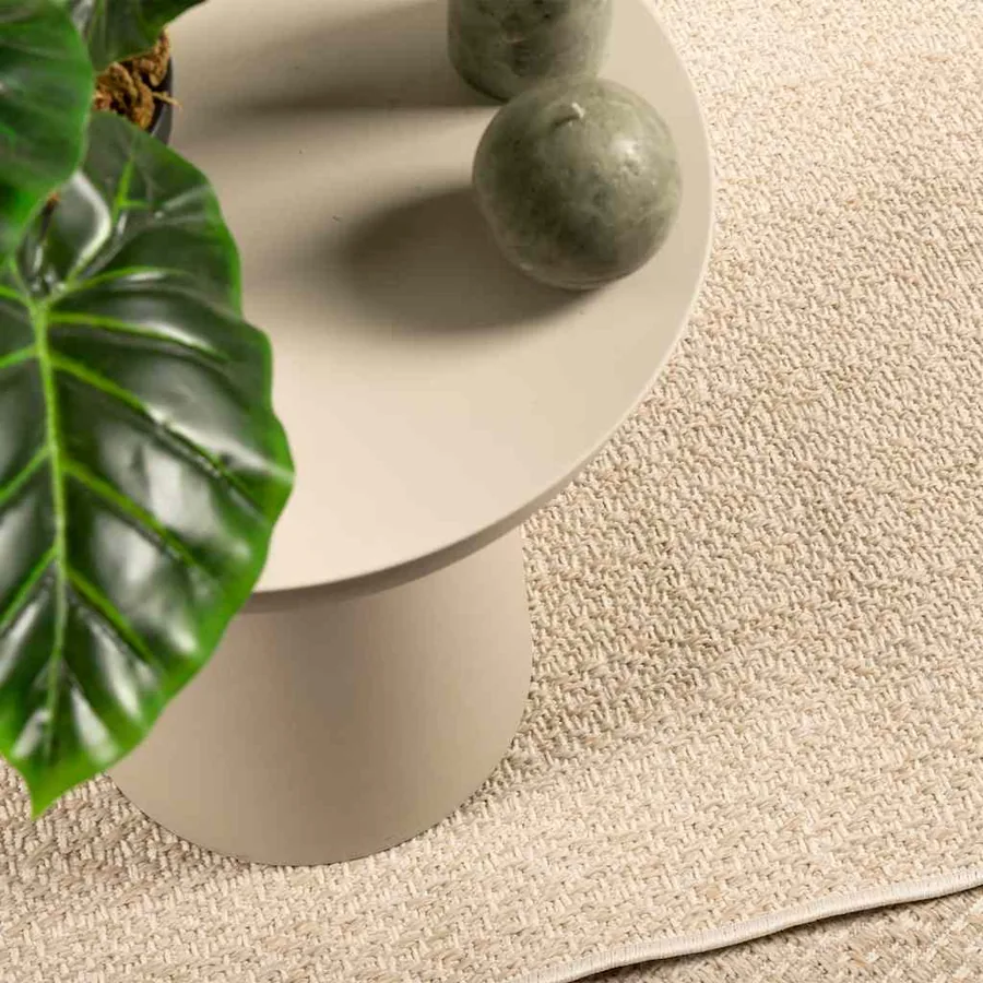 Tapis ZIZUR beige 80x150 cm aspect de jute intérieur extérieur