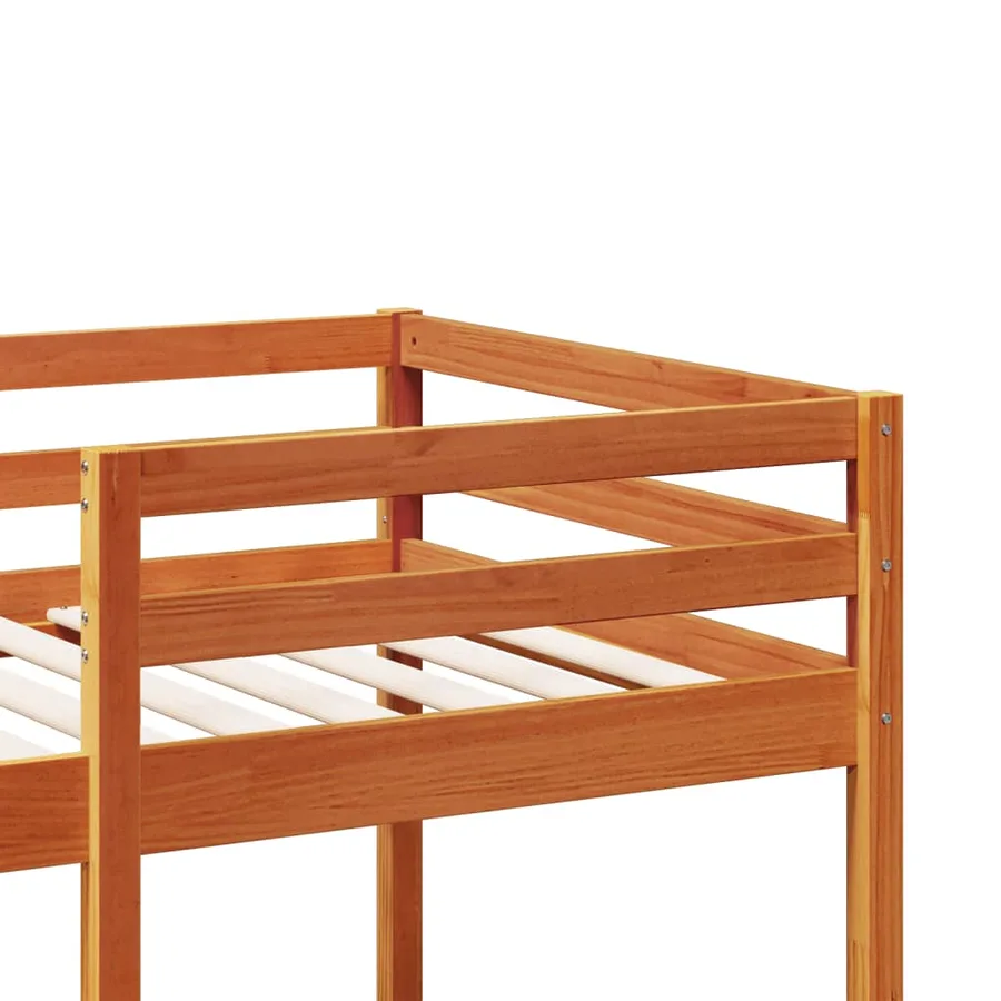Cadre de lit superposé sans matelas 80x200cm bois de pin massif - 8