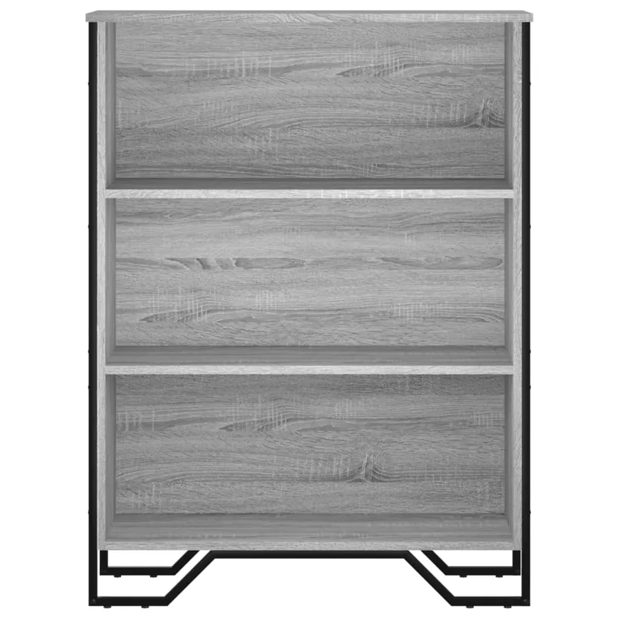 Bibliothèque sonoma gris 80x31x106 cm bois d'ingénierie - 4