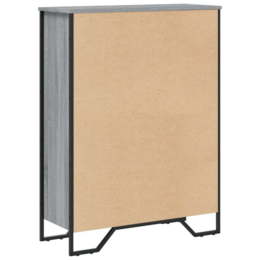 Bibliothèque sonoma gris 80x31x106 cm bois d'ingénierie - 6