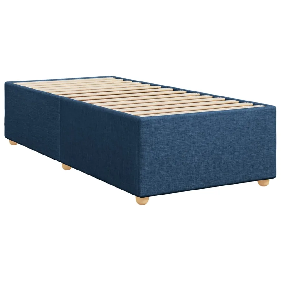 Sommier à lattes de lit avec matelas Bleu 80x200 cm Tissu - 10