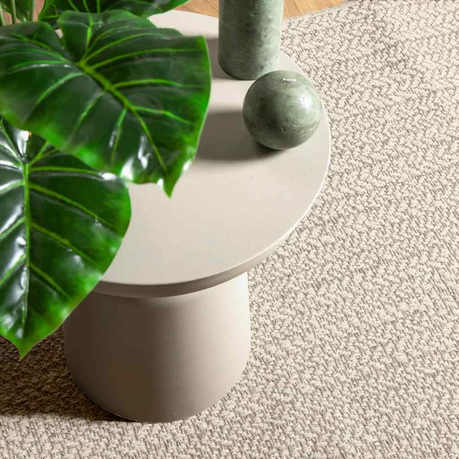Tapis ZIZUR crème 80x250 cm aspect de jute intérieur extérieur - 2