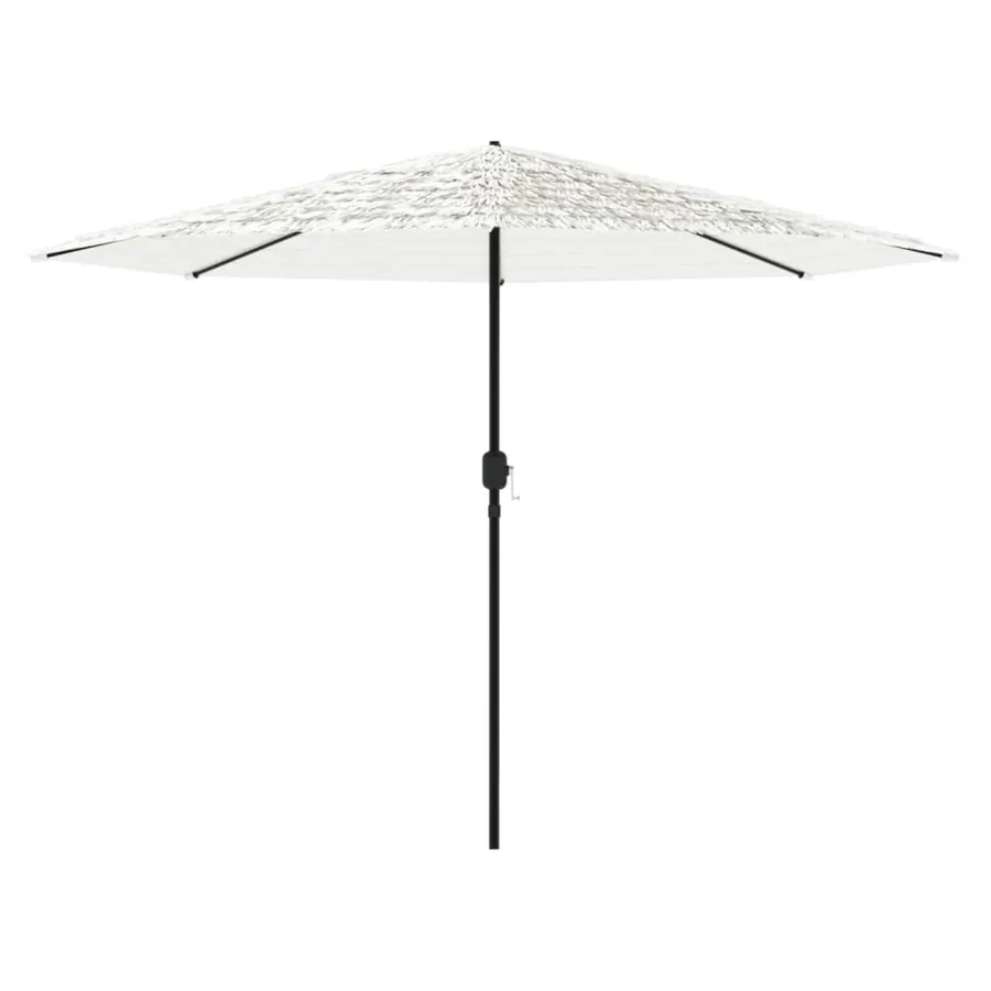 Parasol de jardin avec mât en acier blanc 388x388x248 cm - 4