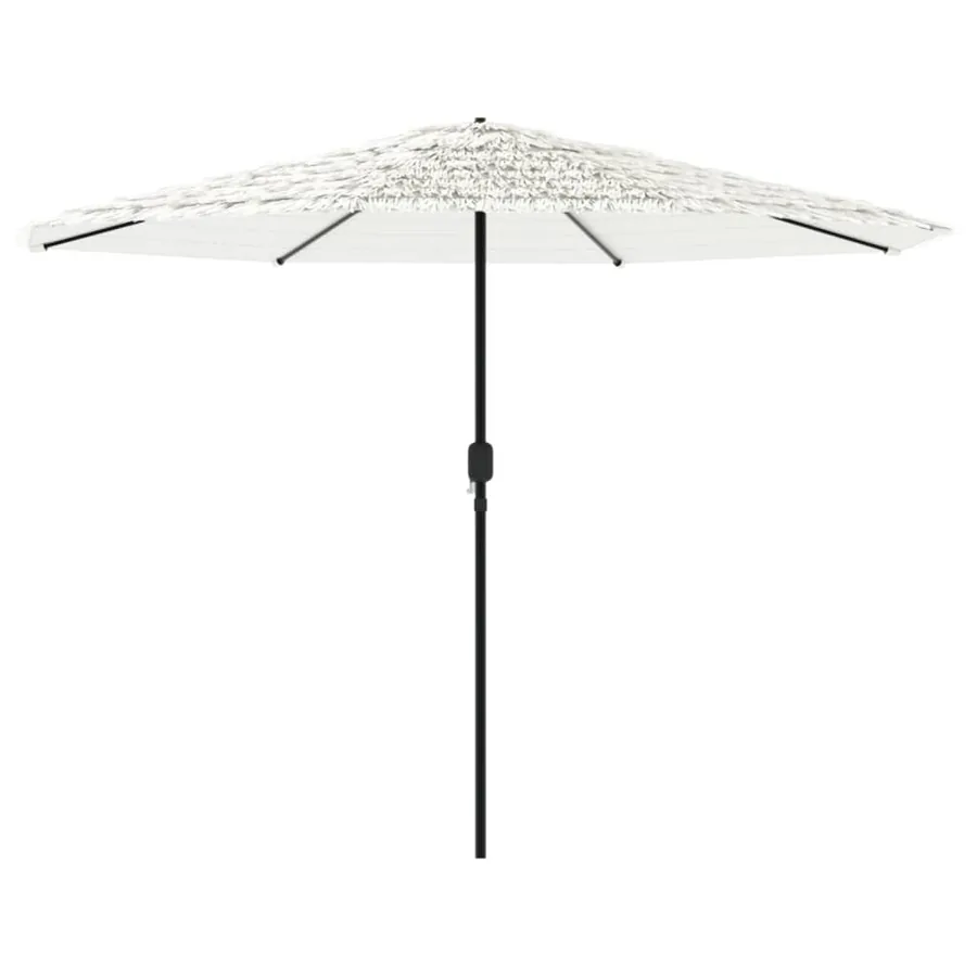 Parasol de jardin avec mât en acier blanc 388x388x248 cm - 5
