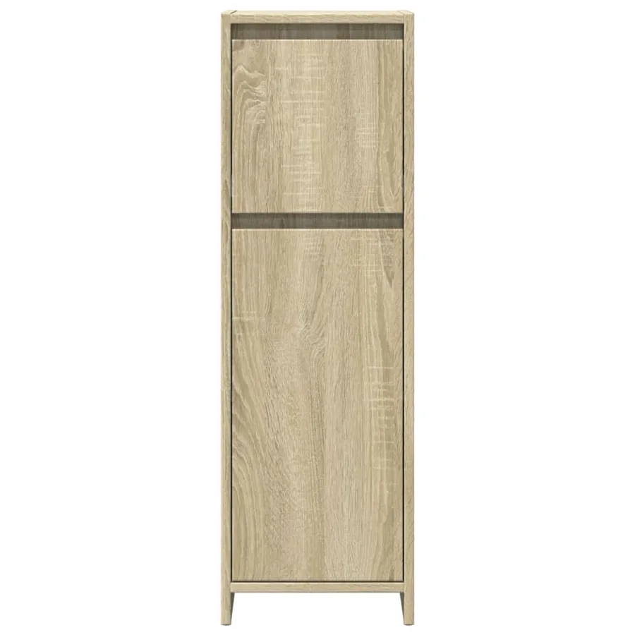 Ensemble de meubles de salle de bain 3 pcs chêne sonoma - 6