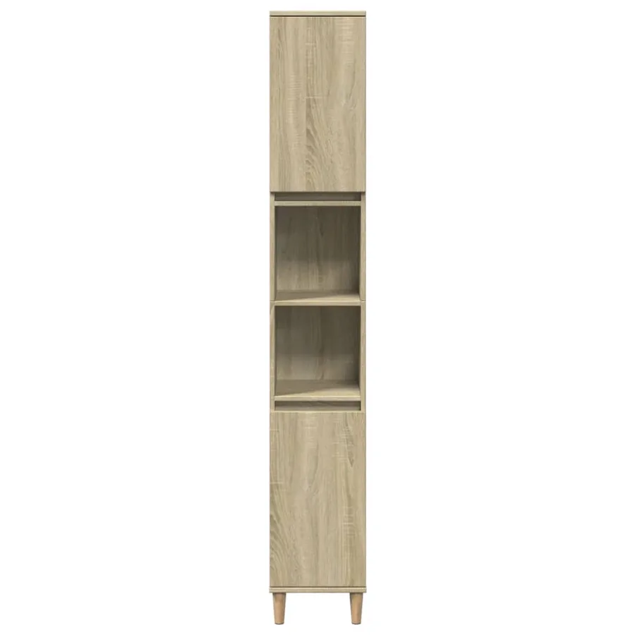 Ensemble de meubles de salle de bain 3 pcs chêne sonoma - 5