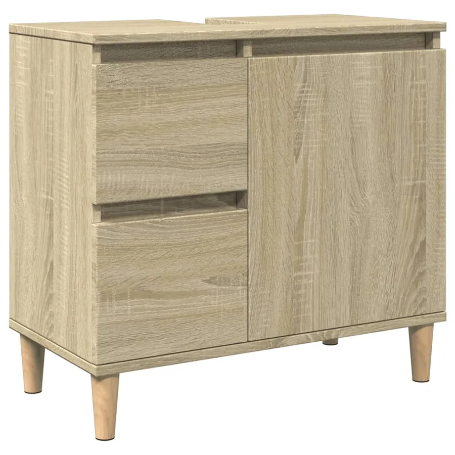 Ensemble de meubles de salle de bain 3 pcs chêne sonoma - 8