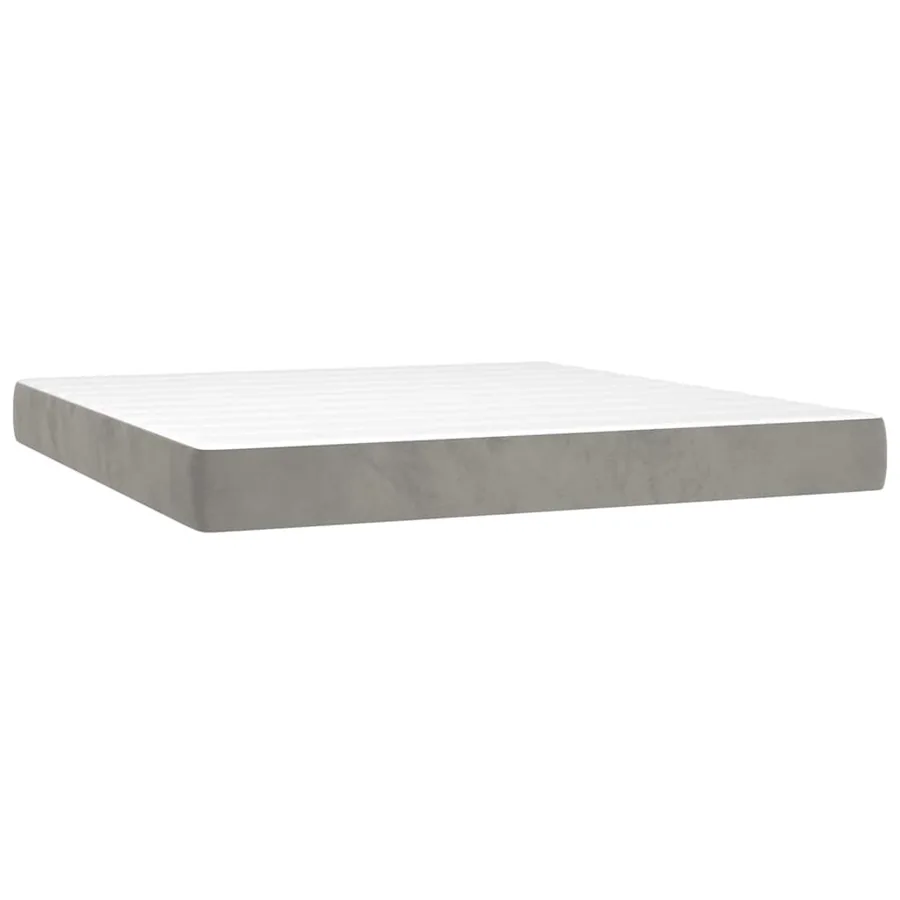 Matelas à ressorts ensachés 160 x 210 cm Gris clair - 2