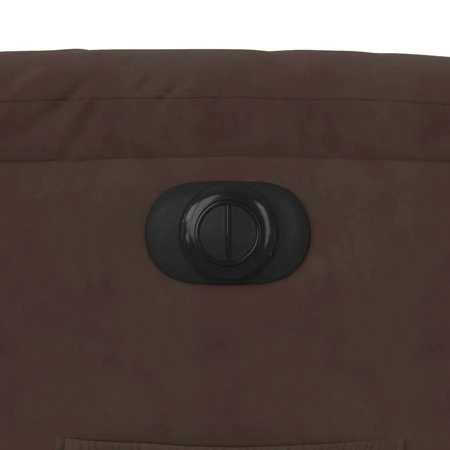 Fauteuil inclinable électrique marron tissu microfibre - 13