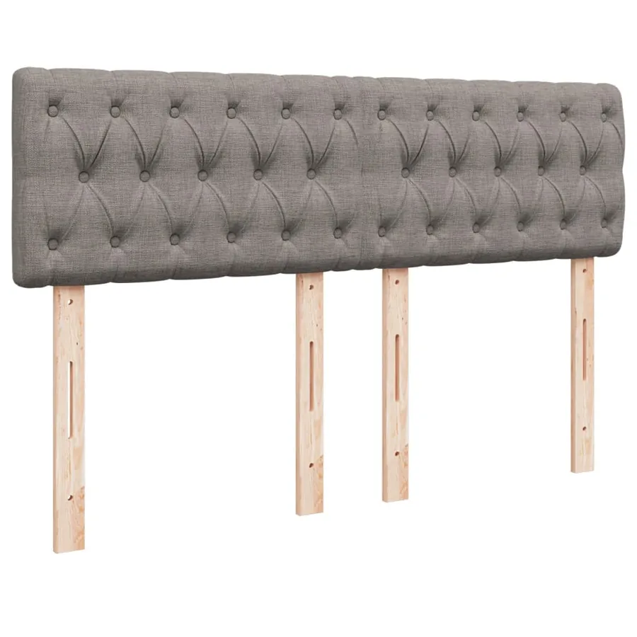 Sommier à lattes de lit avec matelas Taupe 160x200 cm Tissu - 10