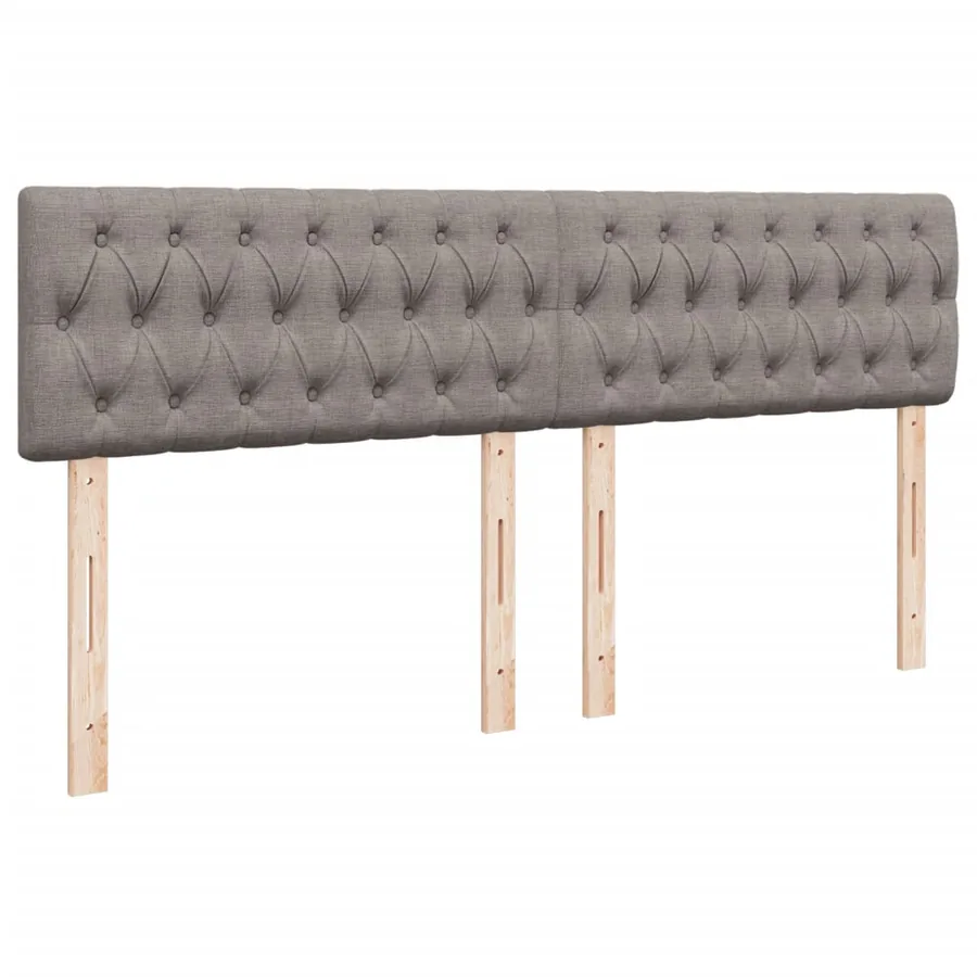 Sommier à lattes de lit avec matelas Taupe 180x200 cm Tissu - 12
