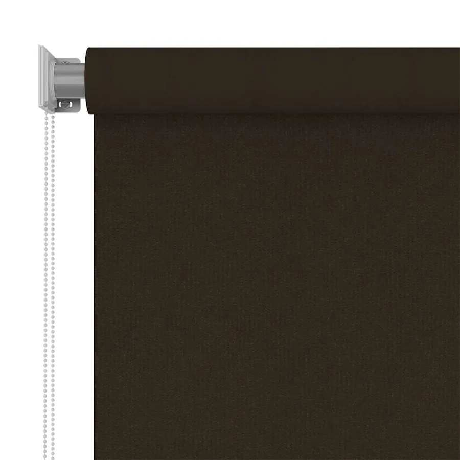 Store roulant d'extérieur 65 (l) x 230 (H) cm HDPE marron - 3