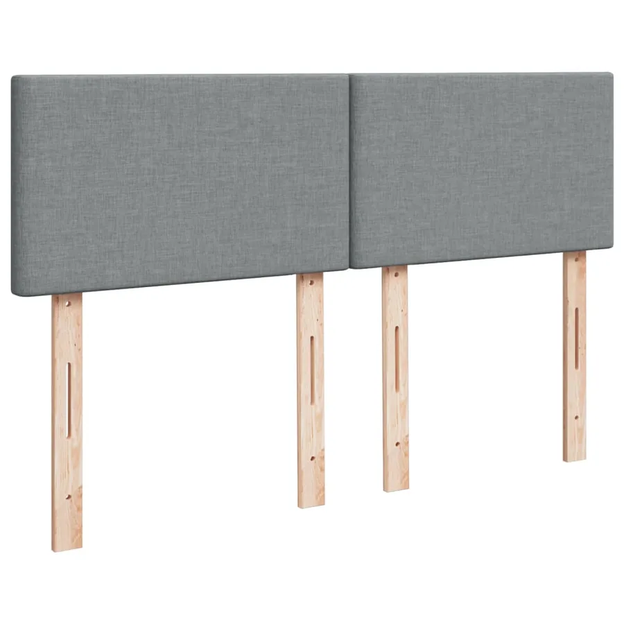 Sommier à lattes de lit avec matelas Gris clair 160x200cm Tissu - 12