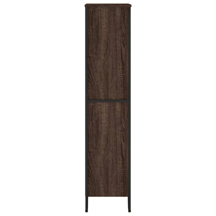 Bibliothèque chêne marron 80x31x137,5 cm bois d'ingénierie - 5