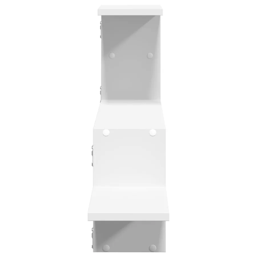 Étagère murale blanc 104x15x49 cm bois d'ingénierie - 5