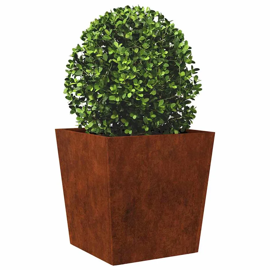Jardinière 50x50x50 cm acier résistant aux intempéries - 3