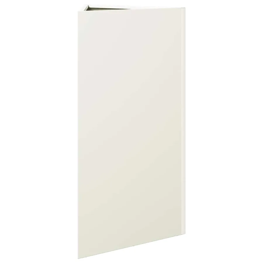 Jardinières 2 pcs blanc triangulaire 40x34,5x75 cm acier - 6