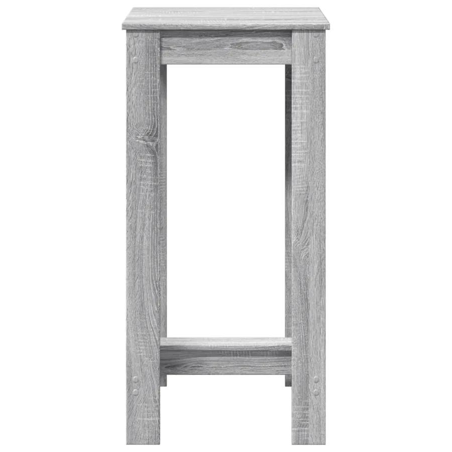 Table de bar sonoma gris 51x50x103,5 cm bois d'ingénierie - 4