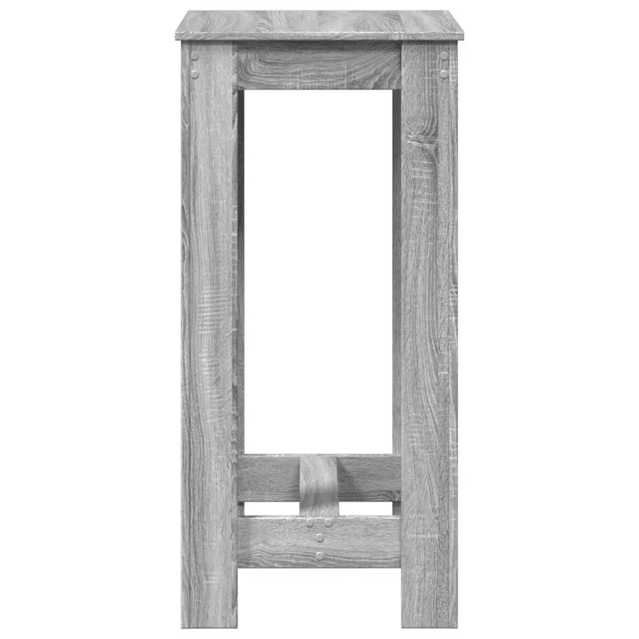 Table de bar sonoma gris 51x50x103,5 cm bois d'ingénierie - 6