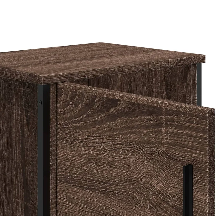 Tables de chevet 2pcs chêne marron 40x30x40cm bois d'ingénierie - 9