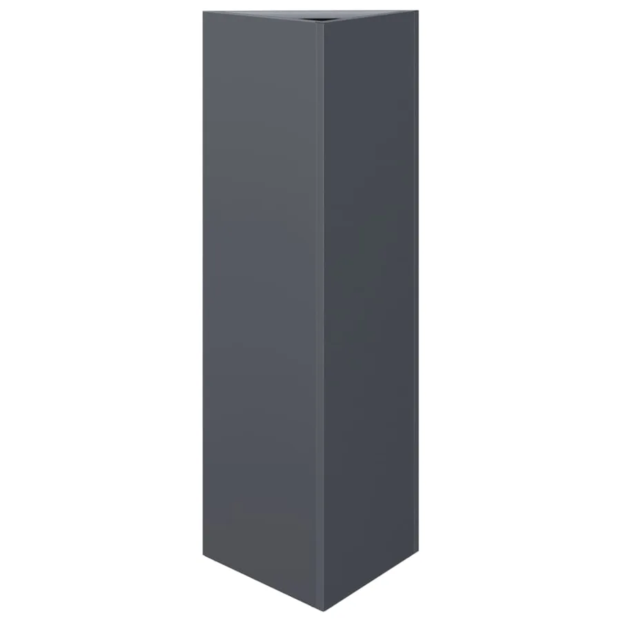 Jardinières 2 pcs anthracite triangulaire 30x26x75 cm acier - 5
