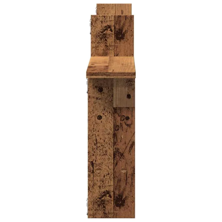 Étagères murales 2 pcs vieux bois 50x12x50 cm bois d'ingénierie - 6