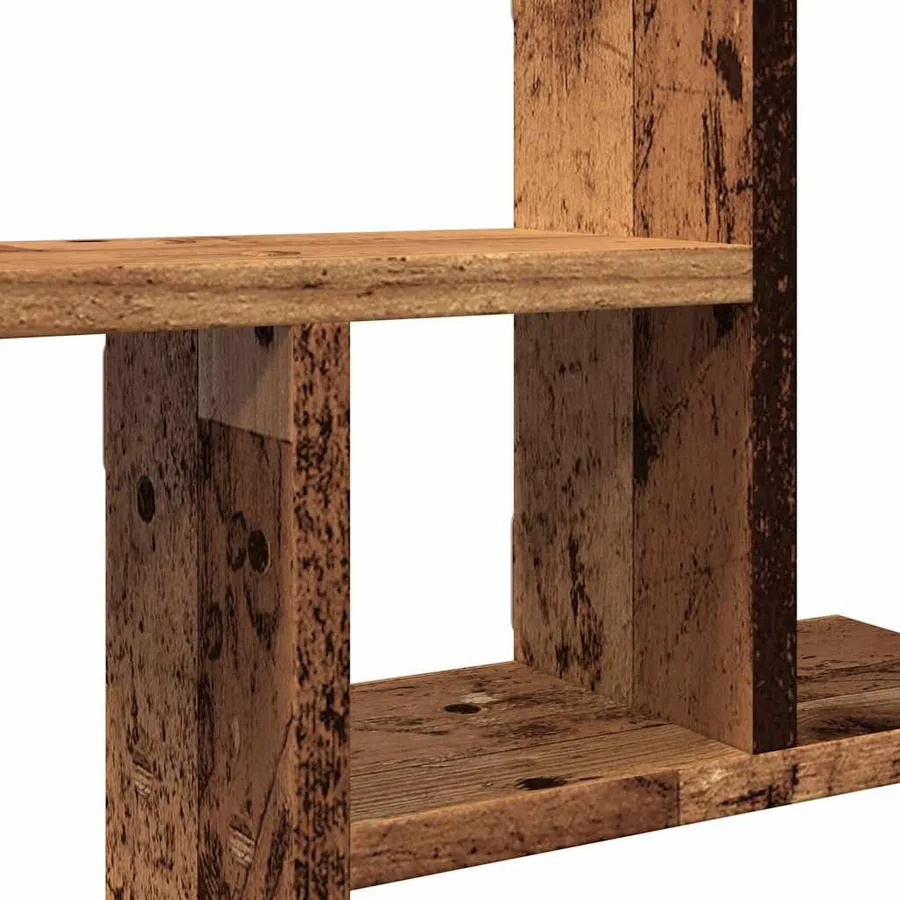 Étagères murales 2 pcs vieux bois 50x12x50 cm bois d'ingénierie - 9