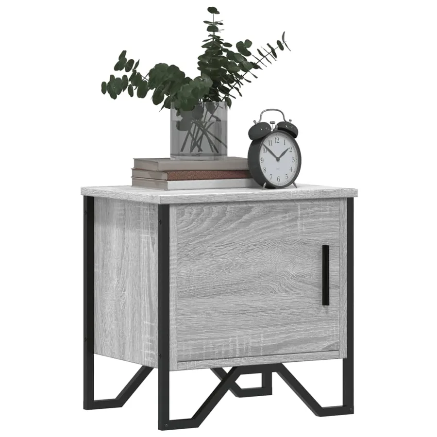 Tables de chevet 2 pcs sonoma gris 40x30x40 cm bois ingénierie - 4
