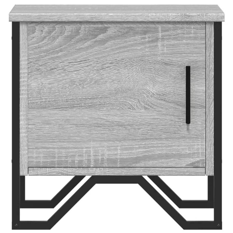 Tables de chevet 2 pcs sonoma gris 40x30x40 cm bois ingénierie - 5