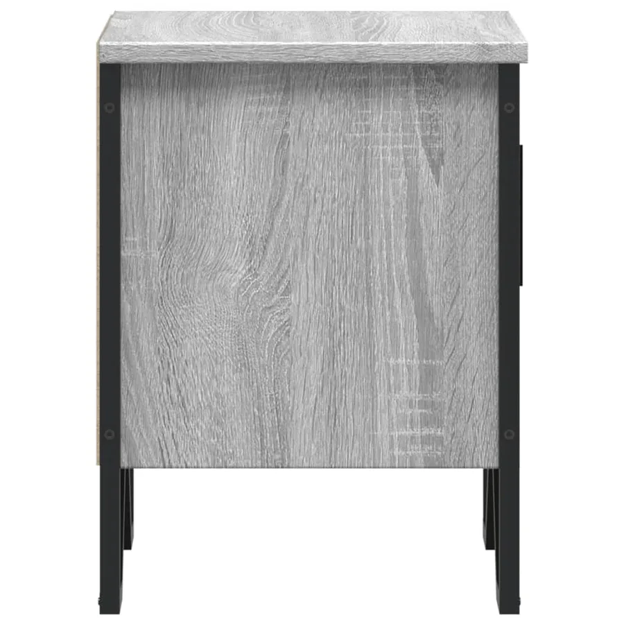 Tables de chevet 2 pcs sonoma gris 40x30x40 cm bois ingénierie - 7