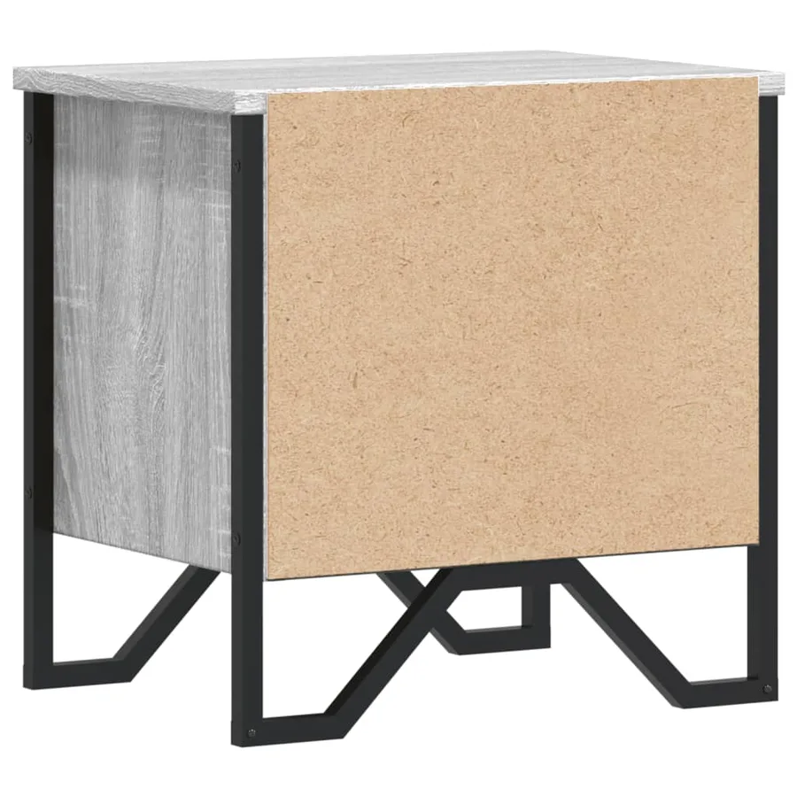 Tables de chevet 2 pcs sonoma gris 40x30x40 cm bois ingénierie - 8